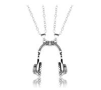 2PCS Collana Dell Amicizia con Ciondolo Auricolare 3D, BFF Collane a Catena per 2, Best Friends Forever Collane Magnete, Regali di Gioielli di San Valentino per Ragazze Ragazzi Amici Coppie Famiglia