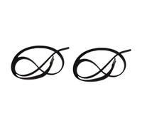 2pcs Comfortable Stirrup Leathers with Rust Resistant Buckle Soft Horse Gear for Equestrian Riding and Saddle Leather Supplies Per Equestre(Black)