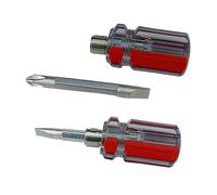 2PCS Compact Multifunzionale Double Ended Flat E Attraversa Le Teste Piccolo Cacciavite Per Artigianato Domestico E Professionale