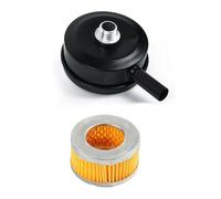 2Pcs Compressore Maschile Filettato 20mm Presa D'Aria Silenziatore Filtro Gusci