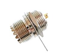 2pcs connettore coassiale PL259 SO239 UHF femmina O-ring paratia ponte montaggio a pannello dado clip saldatura tazza ottone dritto adattatori coassiali RF