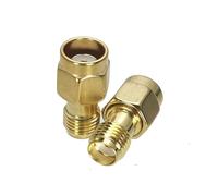 2Pcs Connettore SMA Femmina Jack A RP-SMA Maschio Jack Slide-on Push-on Senza Vite Adattatore RF Coassiale