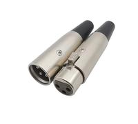 2pcs connettori XLR a 3 pin 3 poli spina maschio presa femmina jack microfono microfono terminali audio cavo a saldare adattatore connettore filo