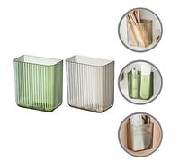 2pcs Contenitore di archiviazione da binnastica senza punzonatura