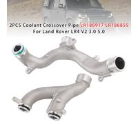2PCS Coolant Crossover Pipe LR186917 LR186859 For Land Rover LR4 V2 3.0 5.0 T0