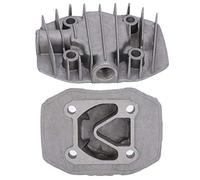 2Pcs Coperchio della Testata del Cilindro del Compressore D'aria Piccolo 2.5/3P Sostituzione delle Parti di Raffreddamento in Alluminio 48mm X 62mm