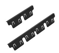 2Pcs Copri-Fessure Per Fornelli In Acciaio Inox, Lunghezza Regolabile Da 35Cm A 70Cm Riempitivo Per Fessure Per Fornelli Resistente Al Calore, Lavabile In Lavastoviglie (Nero)