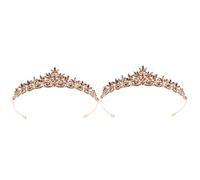 2pcs copricapo di corona a foglia di diamanti per donne henestone copricapo fascia di moda corona a fascia verde fascia da donna fascia di moda per matrimoni copricaparcata per matrimoni pawpaw (a