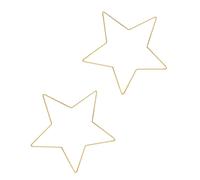 2pcs cornice a forma di stella acchiappasogni in ferro anello macramè cerchi