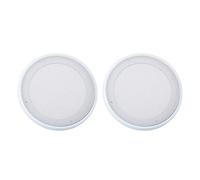 2PCS Cover per diffusore, 6,5/8 pollici Griglie per diffusori Cover Cerchio decorativo, Griglia per diffusore universale in rete per altoparlanti domestici Soffitti Car