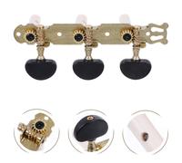 2pcs Creative Acoustic Guitar Tunings Tuner trittico completamente chiuso (nero)