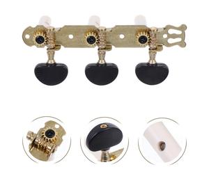 2pcs Creative Acoustic Guitar Tunings Tuner trittico completamente chiuso (nero)