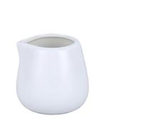 2PCS Crema for lo zucchero Pentole for il latte Brocca Ceramica Vaso for condimenti Contenitore Tazza Stoviglie Utensili da cucina for Articoli for caffè per Latte con Coperchio(White A,220ml)