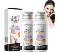 2Pcs Crema Sbiancante Per La Pelle Privata,Crema Sbiancante Per La Zona Intima,Sbiancamento Dell'Avambraccio,Underarm Whitening,Skin Lightening Cream,For Areas-Underarm,Neck,Knees,Elbows