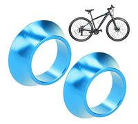 2pcs cuffie rondella conica, aspiratrici conica in lega di alluminio CNC Fork conico Spacianti a stelo conico per road mountain bici da mountain (Blu)