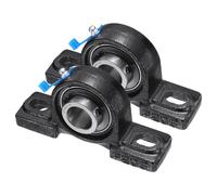 2pcs Cuscinetti a Rulli UCP205-14 per 7/8" Unità in Acciaio