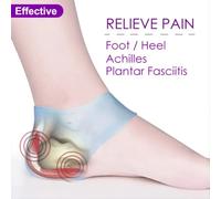 2PCS Cuscino per tallone Gel Protezione per tallone per fascite plantare Tendinite d'Achille Sperone osseo Piedi doloranti Alleviare il dolore Strumenti per pedicure