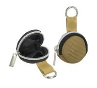 2pcs Custodia Portatile per Organizzare Anelli con Borsa Portachiavi, Oro Chiaro