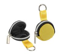 2pcs Custodia Portatile per Organizzatore Anelli con Borsa Portachiavi, Giallo