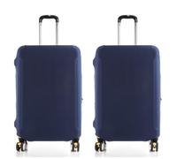 2pcs Custodia Protettiva per Valigia,Custodia protettiva per valigia, da viaggio, custodia elastica per bagagli, custodia protettiva（Blu marino,M:22-24Pollici）