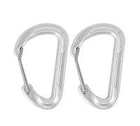 2Pcs D A Forma di Clip Gancio Moschettone Clip Outdoor Escursioni Primavera Snaps Clip Gancio Alpinismo Fibbia Portachiavi Clip Chiusure