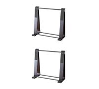 2Pcs Dark Grey Aluminum Alloy Laptop Stand Practical Folding Holder