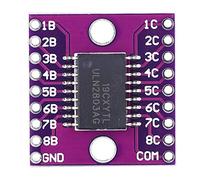 2pcs Darlington transistor array Modulo Uln2803a Accessorio elettrico industriale viola 50V