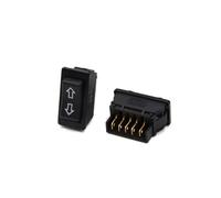 2pcs DC 12V 5 Pins Momentary Electric Power Window Switch Universal Passenger Side Power Window Switch Front Right Car Electric Power Master Window Switch