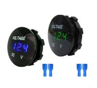 2PCS DC 5-48V Voltmeter LED Digital Panel Waterproof | DC 5-48V range, 0.1V accuracy, real-time monitoring, LED display, car boat truck use