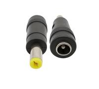 2Pcs DC Power Plug Socket Adapter DC 5.5x 2.1mm Jack femmina a 5.5x1.7mm Connettore maschio for ricarica laptop