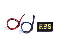 2PCS DC Voltmeter Ammeter, Digital DC Ammeter, Digital Mini Voltmeter (Retroilluminazione dei caratteri gialla.)