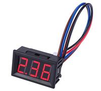 2PCS DC Voltmeter Ammeter, Digital DC Ammeter, Digital Mini Voltmeter (Retroilluminazione dei caratteri rossa)