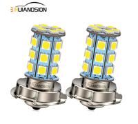 2pcs DC12V motocicletta P26S 5050 27 LED Lampada della lampadina del faro Bianco