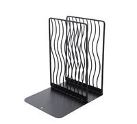 2pcs Desktop Book Display Stands Iron Art Hollow-Out Line Bookend Bookend