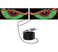 2PCS Devil Eyes Light for Cars Windshield USB Plug & Play Car LED with 11 Modes Demon Sign for SUVs Pickups Trucks RVs