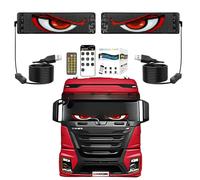 2PCS Devil Eyes Light per finestrino dell'auto Pannello schermo flessibile a LED Demon Dynamic Big Eye Lights per parabrezza