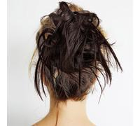 2pcs disordinato panino parrucchino capelli panino scruties sintetico chignon