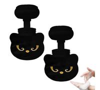 2PCS Dispenser Per Sapone Con Impronta Di Di Gatto, 9,5x16cm PP Gatto Nero Dispenser Sapone Cucina, Per Lavandini, Bagni E Cucine, Per Compleanni, Festività E Regali Di Benvenuto