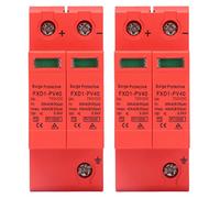 2PCS Dispositivo di protezione da sovratensione SPD, Dispositivo di protezione da sovratensione DC SPD 2P 40KA, Scaricatore fotovoltaico corrente di scarica nominale 20KA per di (DC 750V)