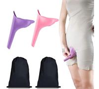 2Pcs Dispositivo igienico impermeabile donna imbuto pipi' in silicone cono urinario donna, pipì in piedi bagno orinatoio coppetta riutilizzabile