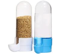 2PCS Distributore Acqua Uccelli,Mangiatoia per Uccelli Automatica,Dispenser Acqua Cibo per Uccelli,Uccelli Alimentatore Automatico,per Pet Bird Parrot Pigeon Alimentazione Automatica Acqua Potabile