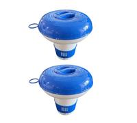 2pcs Distributore Di Cloro, Distributore Di Cloro Galleggiante Chimico Per Vasca Idromassaggio, Accessori Per Vasca Idromassaggio Per Piscina, Spa, parc-o Acquatico, 12x12 Cm