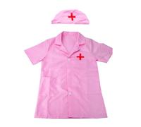 2Pcs Doctor Kits Coat Nurse Caps Fingere Gioca Accessori Costume Halloween Fancy Dressing Set Ragazzi Ragazze Medico Costume Per Bambini