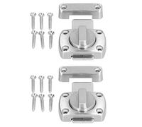 2Pcs Door Lock Buckle, Sliding Door Lock, Thickened Hardness Zinc Alloy Locking Door Buckle with 180 Degree Rotation, Secure Cabinet Door Lock for Sliding Doors, Wooden Doors