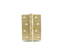 2PCS Dooroom Brass Thick Bearing Hinges 4"x3"x3mm, 5"x3"x3mm Solid Wood Door Black Gold Mute Hinges With Screws(SB,5 inch)