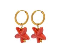 2pcs dopamina per le donne, ciondolo colorato vibrante giovanile ipoallergenico in acciaio inox gioielli regalo, Misura unica, Agata