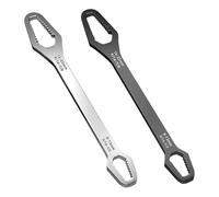 2pcs Dual-Ended Self-Tightening Universal Wrench Set | Universal Self-Tightening Spanner 8-22mm, Double End Multifunctional Self Adjustable Wrench Repair Tools,for Auto/Motorcycle/Bicycle Maintenance