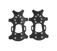 2pcs Durabilità Escursionismo Grip Walking Trazioni tacchetti Scarpe Spikes Artigli per scarpe Per Legare Calzature All'aperto Pinze di ghiaccio Regolabili