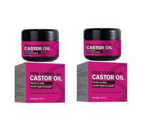 2PCS Edge Control Gel With Castor Oil, Smooth Long Lasting Styling Braiding Gel, Hold Long-Lasting No Greasy