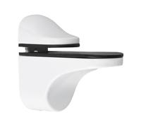 2PCS Eleganti Supporti per Mensole in Vetro Regolabile con Staffe a Parete in Le